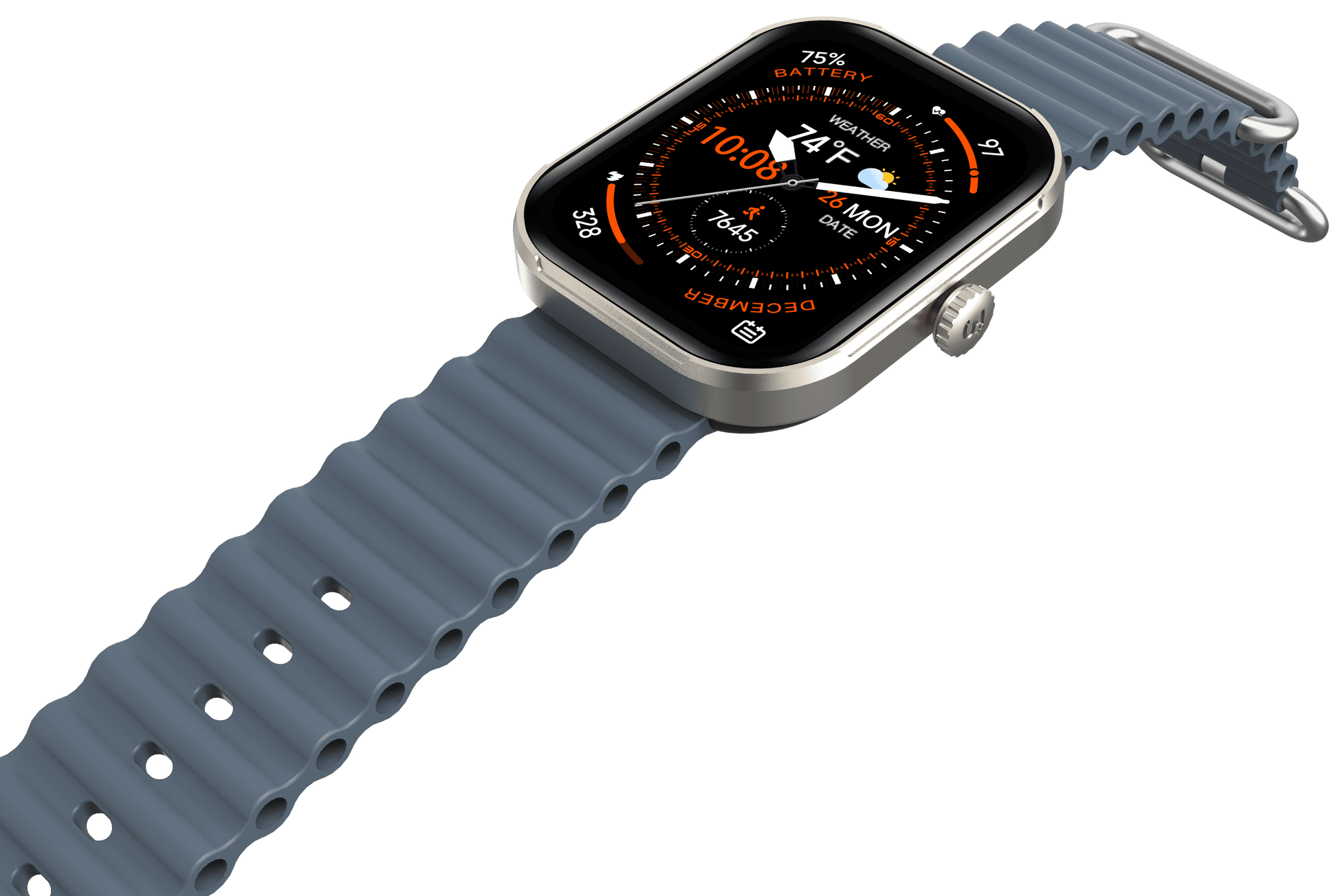 MEGA Smartwatch with 2.02" AMOLED Screen/Answer & Make Calls/Sleep Monitoring/Heart Rate/100+ Workout Modes/Quick Reply/Iphone and Android